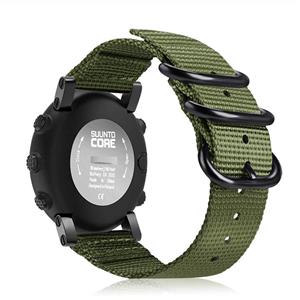 picture Fintie for Suunto Core Watch Band, Premium Woven Nylon Replacement Sport Strap with Metal Buckle for Suunto Core Smart Watch, Olive