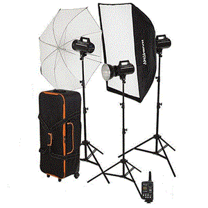 picture کیت فلاش 200 ژول هارمونی Harmony Gemini GS200II 3-Light Studio Flash Kit