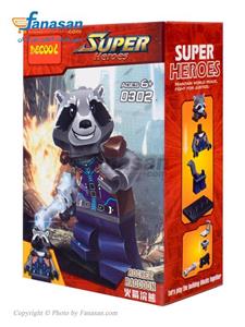 picture لگو سری Super Heroes مدل 0302 Rocket Raccoon