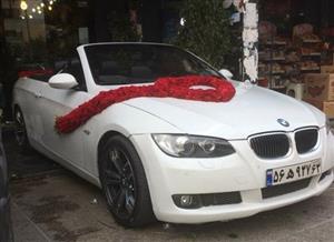 picture ماشین عروس با گل رز