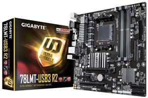 picture Gigabyte AMD AM3+ / ATX / 4xDDR3/ HDMI/Realtek ALC892/ 2xPCIE/ 8xUSB 2.0 / 4xUSB3.1 Gen 1/ LAN/Motherboard - 78LMT-USB3 R2