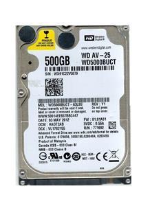 picture Western Digital WD500BUCT NoteBook Hard Drive 500GB