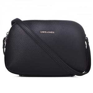 picture DAVIDJONES Women's Faux Leather Multi Zipper Pocketbook Crossbody Bag Medium Messenger Shoulder Bag Travel Purse