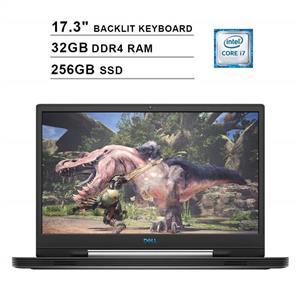picture 2019 Dell G7 17 7790 17.3 Inch FHD Gaming Laptop (9th Gen Intel 6-Core i7-9750H up to 4.50 GHz, 32GB DDR4 RAM, 256GB SSD, NVIDIA GeForce RTX 2060, RGB Backlit Keyboard, Windows 10) (Abyss Gray)