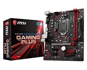 picture MSI Performance GAMING Intel Coffee Lake H310 LGA 1151 DDR4 Onboard Graphics Micro ATX Motherboard (H310M GAMING PLUS)