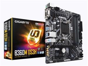 picture GIGABYTE B360M DS3H (LGA1151/Intel/Micro ATX/USB 3.1 Gen 1 (USB3.0) Type A/DDR4/Motherboard) (Renewed)