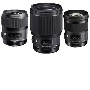 picture Sigma 3 Lens Bundle for Sony E-Mount Cameras Includes 35 f/1.4 DG HSM Art, 50mm f/1.4 DG HSM Art Lens, 85mm f/1.4 DG HSM Art Lens