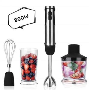 picture KOIOS Powerful 12-Speed Immersion Hand Blender/Mixer, Double Enhance Stick Blender, Ergonomic Comfortable Grip with 2-Cup BPA Free Food Processor, Whisk, 304 Stainless Steel, ETL Safety Certified
