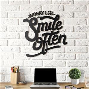 استیکر چوبی هوم لوکس طرح Smile 