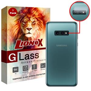 picture محافظ لنز دوربین لایونکس مدل UTFS مناسب برای گوشی موبایل سامسونگ Galaxy S10e / Galaxy S10 Lite بسته سه عددی