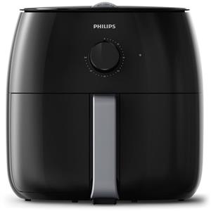 picture Philips Twin TurboStar Technology XXL Airfryer with Fat Reducer, Analog Interface, 3lb/4qt, Black -  HD9630/98