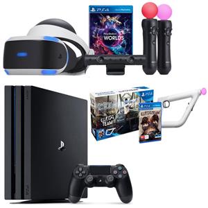 picture Sony Playstation 4 Pro Region 2 CUH-7116B 1TB Bundle Game Console