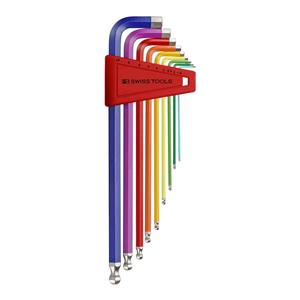 picture مجموعه 9 عددی آچار آلن سوئیس تولز مدل PB 212.LH-10 RB
