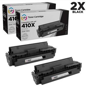 picture LD Compatible Toner Cartridge Replacement for HP 410X CF410X High Yield (Black, 2-Pack)