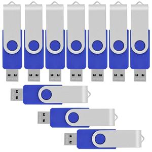picture VICFUN 100 Pack 32GB USB Flash Drives Bulk 32GB Flash Drive 100 Pack USB2.0-Blue
