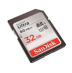 picture SanDisk 32GB Ultra Class 10 SDHC UHS-I Memory Card Up to 80MB, Grey/Black (SDSDUNC-032G-GN6IN) [Easy Packaging]