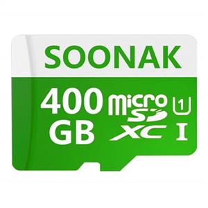 picture SOONAK 400GB Micro SD Memory Card High Speed Class 10 Micro SD SDXC Card with SD Adapter