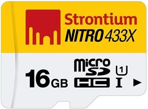 picture Strontium Nitro 16GB MicroSDHC Class 10 UHS-I Memory Card Up to 65MB/s (SRN16GTFU1R)