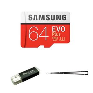 picture 64GB Samsung Evo Plus Micro SD XC Class 10 UHS-1 64G Memory Card for Samsung Galaxy S8, S8+, Note 8, S7 Edge, S5 Active, S4, S3, Cell Phones with TF/SD USB Card reader Wisla TM LANYARD (MB-MC64DA/AM)