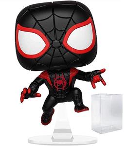 picture Funko Pop! Animated Spider-Man Movie: Into The Spider-Verse - Miles Morales Vinyl Figure (Includes Pop Box Protector Case)