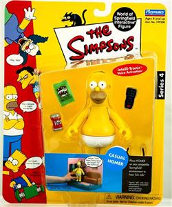 picture Simpsons Casual Homer Action Figure Playmates Series 4