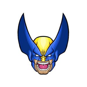picture استیکر تزئینی موبایل طرح Wolverine Marvel مدل STM1027