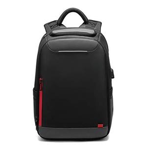picture Laptop Backpack for Men,15.6 inch Travel Business Anti-Theft Black Bag with USB Port,Waterproof Hiking Camping Rucksack