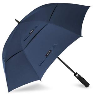 picture ZOMAKE Automatic Open Golf Umbrella 62/68 Inch - Large Rain Umbrella Oversize Windproof Umbrella Double Canopy for Men