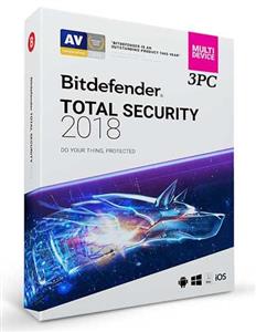 picture آنتی ویروس اورجینال Bitdefender Total Security 2018 3PC 1Year