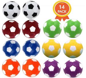 picture Qtimal Table Soccer Foosballs Replacement Balls, Mini Colorful 36mm Official Tabletop Game Ball - Set of 14