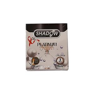 کاندوم شادو مدل platinum بسته 3 عددی 