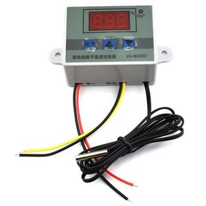 picture HJ Garden XH-W3002 Mini Thermostat DC 12V 10A Digital LED Temperature Controller -50 to 110 Degree Heating / Cooling Temperature Control Switch with Waterproof Sensor Probe