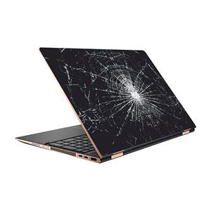 picture استیکر لپ تاپ طرح Broken Glass کد 01 مناسب برای لپ تاپ 15.6 اینچ