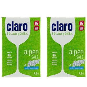 picture نمک ظرفشویی کلارو مدل Alpen Salz وزن 1.5 کیلوگرم بسته 2 عددی