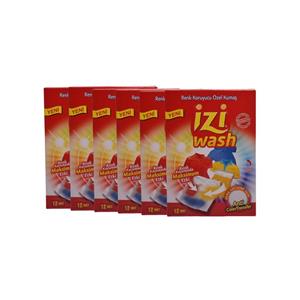 picture تثبیت کننده رنگ لباس مدل izi wash بسته 6 عددی