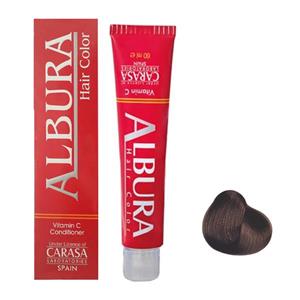 picture رنگ مو آلبورا مدل carasa شماره A4-5.11 حجم 100 میلی لیتر رنگ قهوه ای خاکستری روشن