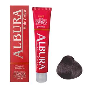 picture رنگ مو آلبورا مدل carasa شماره c3-4.1 حجم 100 میلی لیتر رنگ قهوه ای دودی متوسط