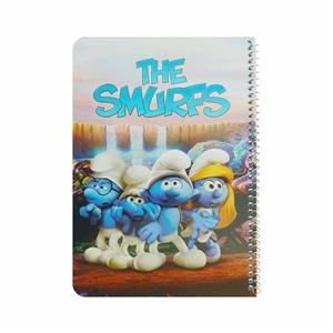 picture دفتر مشق 60 برگ اورین طرح smurfs مدل 203