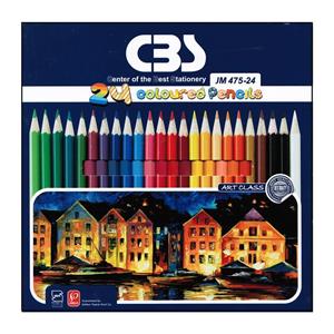 مداد رنگی 24 رنگ سی بی اس مدل jm475-24 
