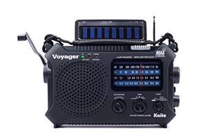 picture Kaito KA500 5-way Powered Emergency AM/FM/SW NOAA Weather Alert Radio with Solar,Dynamo Crank,Flashlight and Reading Lamp, Color Black