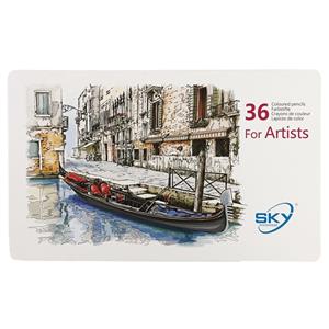 picture مداد رنگی 36 رنگ اسکای مدل Boat for Artists