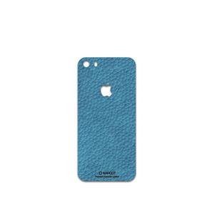 برچسب پوششی ماهوت مدل Blue-Leather مناسب برای گوشی موبایل اپل iPhone 5s 