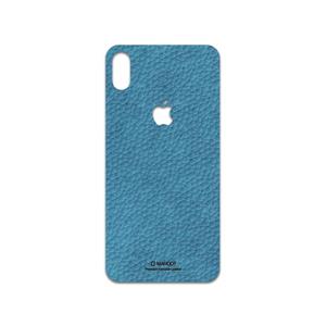 برچسب پوششی ماهوت مدل Blue-Leather مناسب برای گوشی موبایل اپل iPhone XS Max 