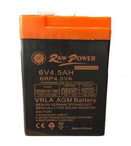 picture باتری 6 ولت 4.5 آمپر راوپاور ROW POWER