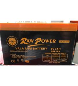 picture باتری 6 ولت 7 آمپر وینر ROW POWER