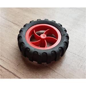 picture چرخ پلاستیکی زنون - قرمز مدل XT1
