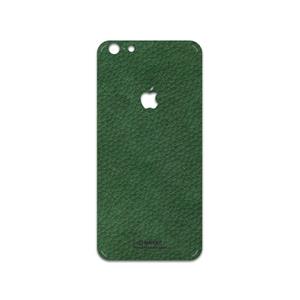 برچسب پوششی ماهوت مدل Green-Leather مناسب برای گوشی موبایل اپل iPhone 6 Plus 