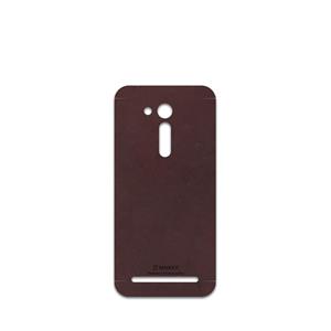 برچسب پوششی ماهوت مدل Matte-Dark-Brown-Leather مناسب برای گوشی موبایل ایسوس Zenfone Go 