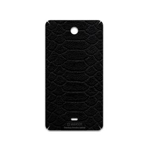 picture برچسب پوششی ماهوت مدل Black-Snake-Leather مناسب برای گوشی موبایل مایکروسافت Lumia 430
