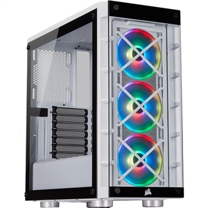 picture Corsair iCUE 465X RGB Mid-Tower ATX Smart Case – White